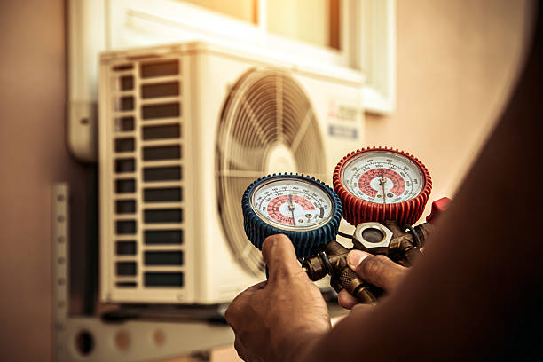 Professional Hvac technician working in Penns Park, PA
